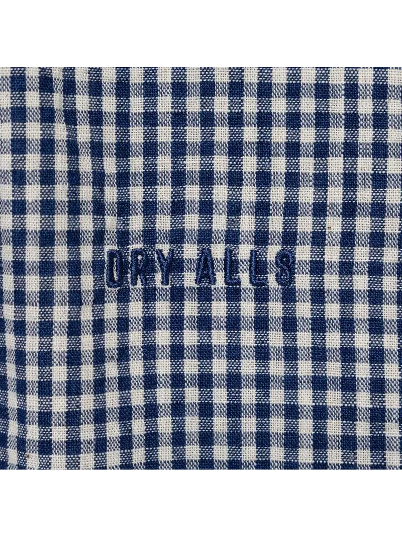 Мужская рубашка с коротким рукавом и клетчатым принтом Check B.D S/S Shirt HUMAN MADE — изображение 4 из 4, синий