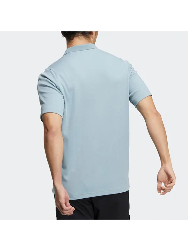 Футболка Men's adidas Terrex Tx Logo Solid Color Sports Short Sleeve Light Gray Polo Shirt — изображение 3 из 4, мульти