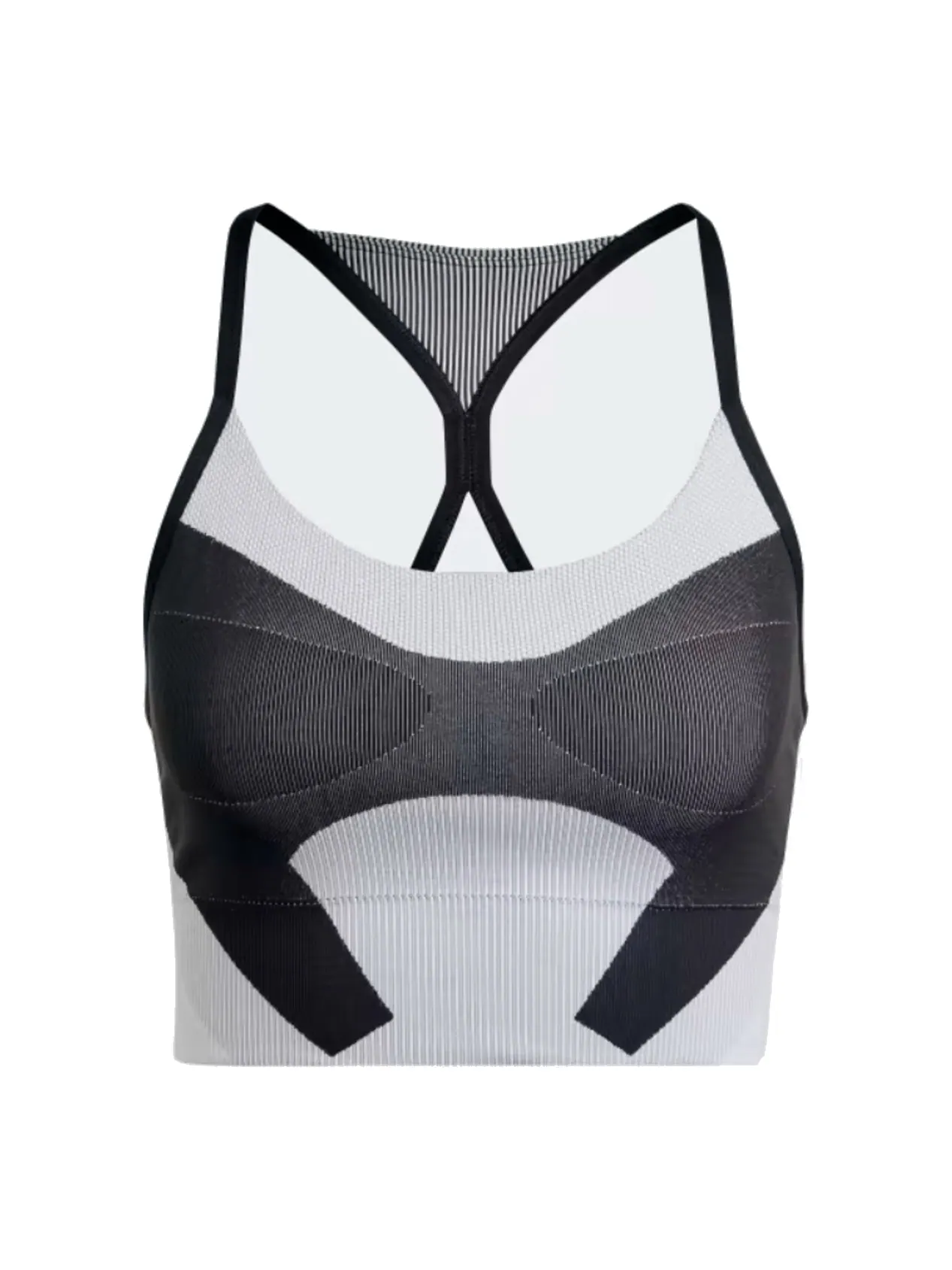 (WMNS) Бюстгальтер для йоги Adidas by Stella McCartney TrueStrength Yoga Knit Light-Support Bra 'Black White', черный/белый