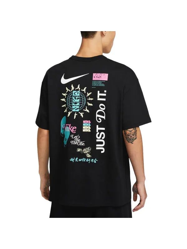 Футболка sportswear premium essentials t-shirt asia sizing 'black' Nike — изображение 2 из 2, черный