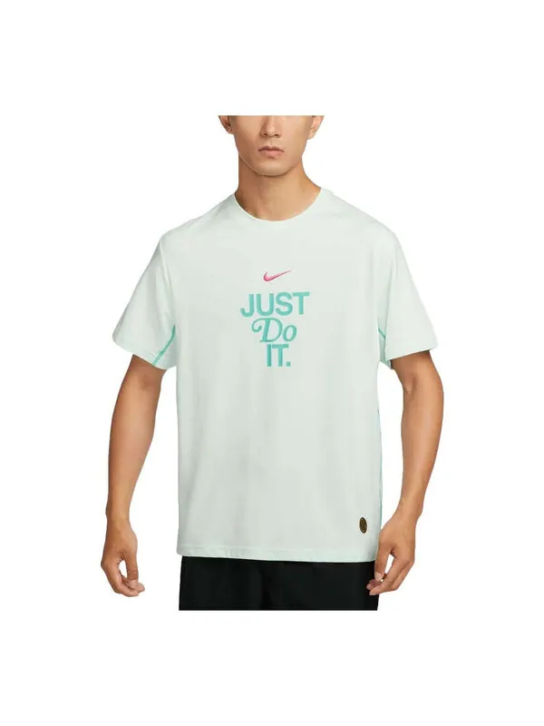Футболка основные тренировочные Футболка dri fit размер азия Nike — изображение 1 из 2, светлый зеленый