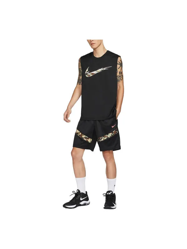 Шорты значок dri fit баскетбольные шорты азиатские размеры Nike — изображение 1 из 3, черный