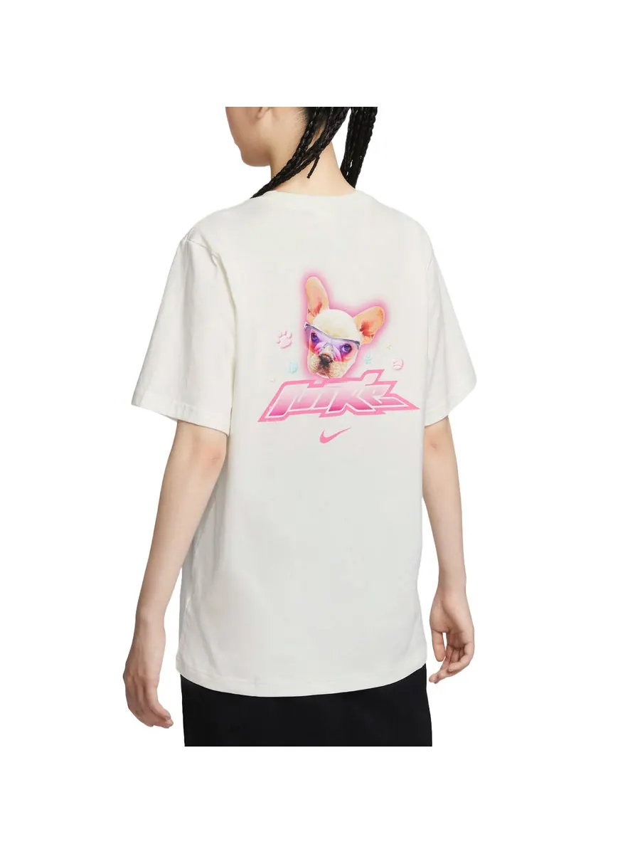 Футболка (WMNS) Nike Sportswear Essential T-Shirt Asia Sizing 'Sail' — изображение 2 из 2, бежевый