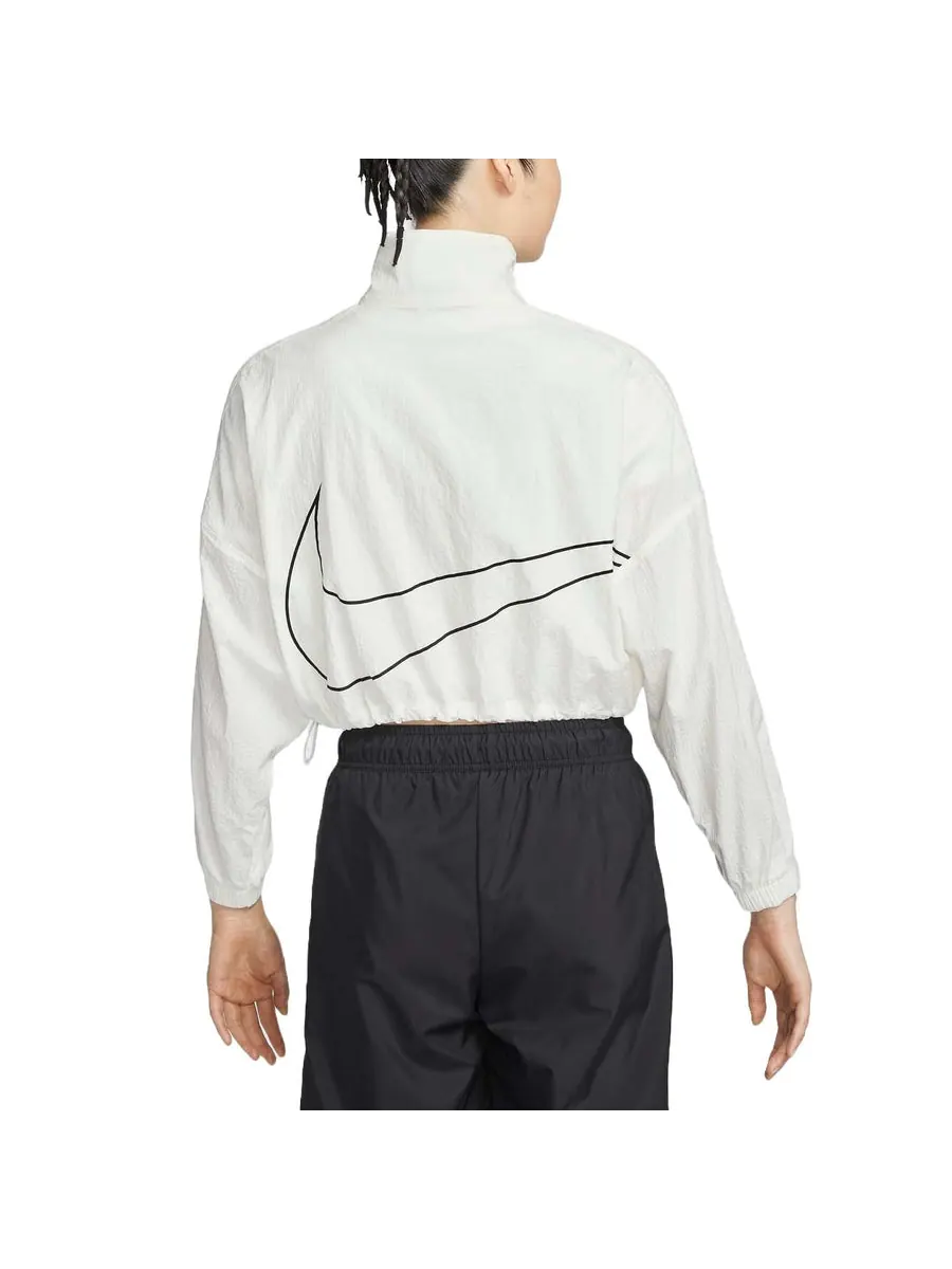 Куртка (WMNS) Nike Sportswear Woven Jacket Asia Sizing 'Sail' — изображение 2 из 2, бежевый