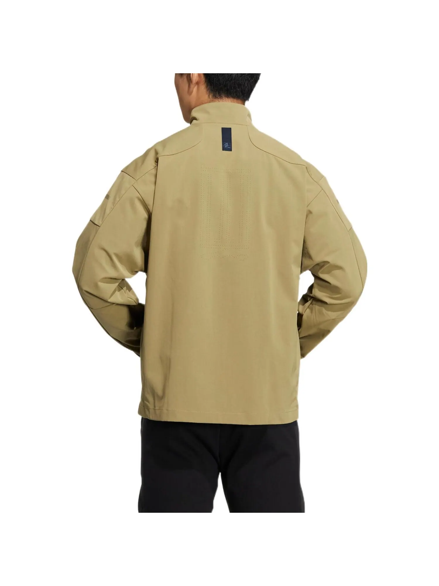 Куртка Adidas Chest Logo Stand Collar Zipper Long Sleeves — изображение 3 из 4, коричневый