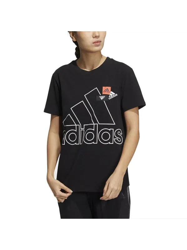 Футболка brd t-shirt 'black white' Adidas — изображение 3 из 3, черный/белый