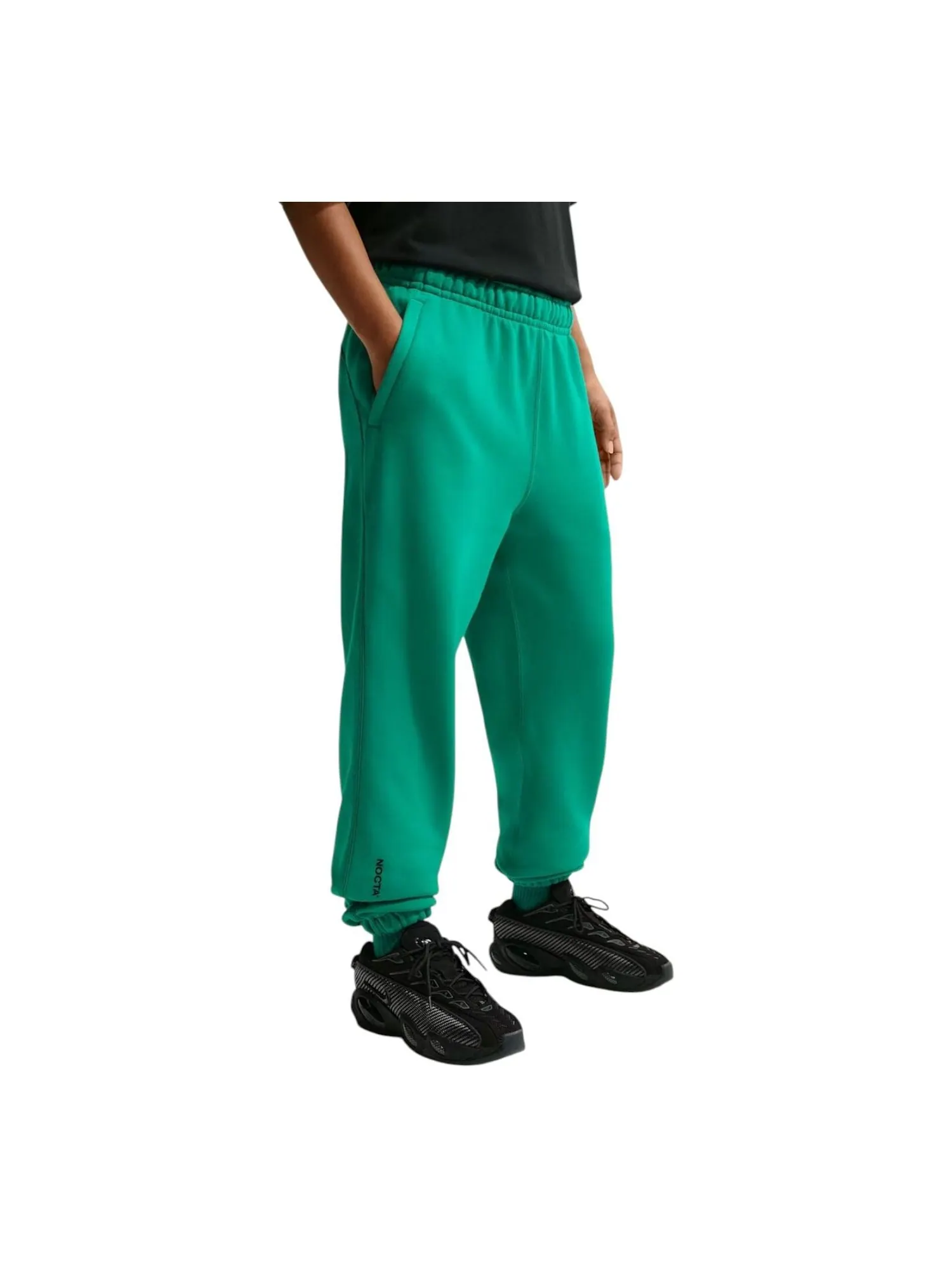 Спортивные штаны Nike x NOCTA Fleece CS 'Neptune Green Black' — изображение 2 из 4, зеленый/черный