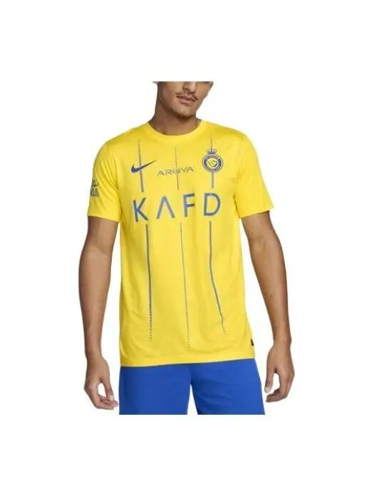 Спортивная футболка al nassr fc 2023/24 stadium home jersey 'yellow' Nike — изображение 1 из 4, желтый