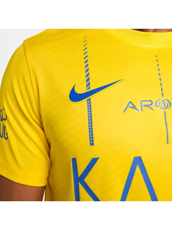 Спортивная футболка al nassr fc 2023/24 stadium home jersey 'yellow' Nike — изображение 3 из 4, желтый