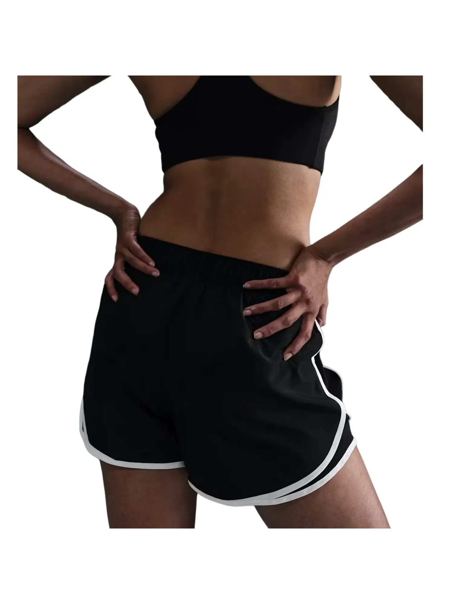 Шорты Nike Tempo Dri-FIT 'Черно-белые' HM6096-010 — изображение 2 из 2, черный