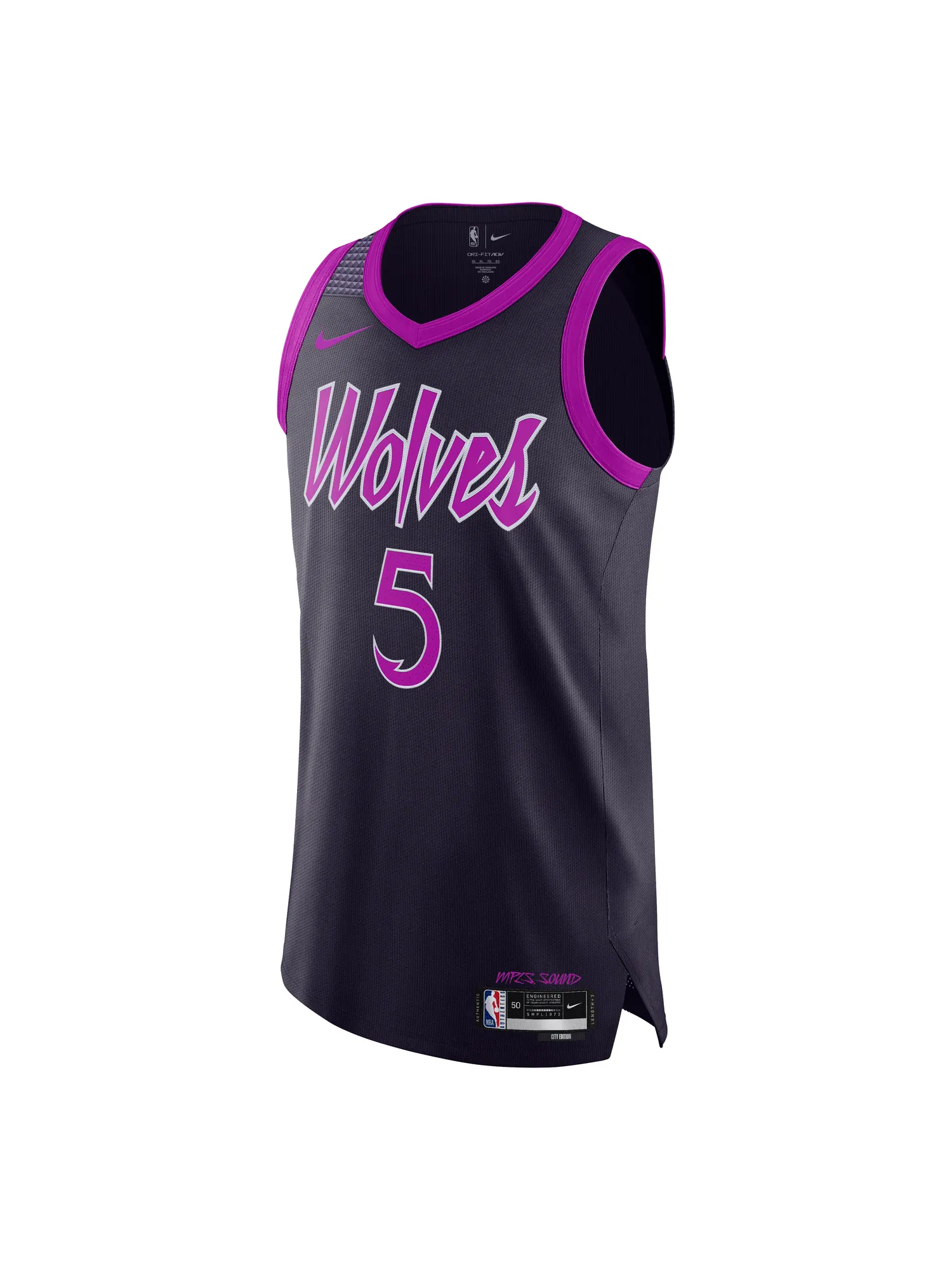 Игровая майка Nike Энтони Эдвардса "Миннесота Тимбервулвз" City Edition NBA "Purple Dynasty" — изображение 1 из 2, фиолетовый