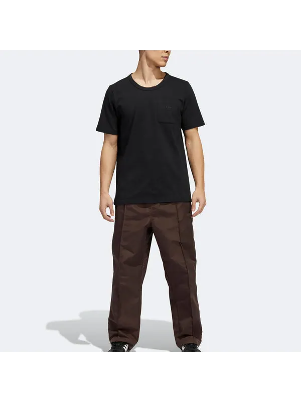 Футболка adidas Original Shmoofoil Heavyweight Pocket Tee 'Black' — изображение 3 из 4, черный