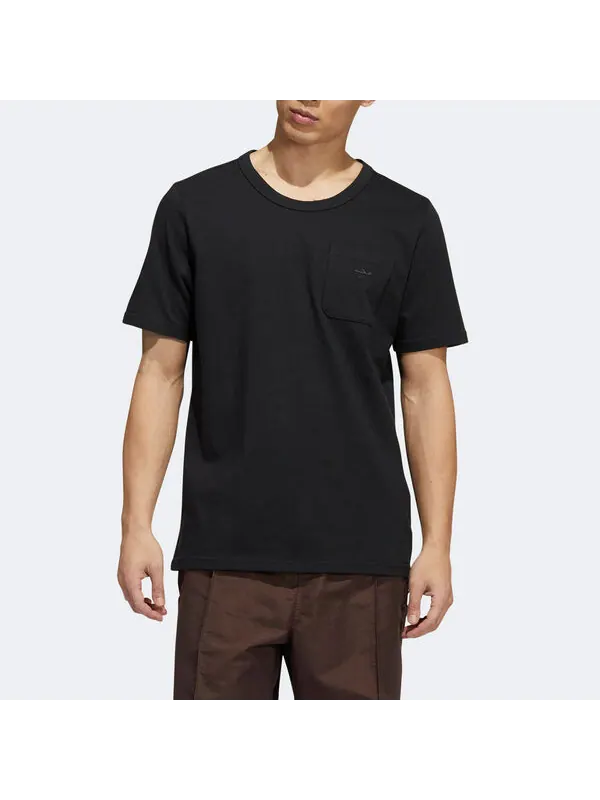 Футболка adidas Original Shmoofoil Heavyweight Pocket Tee 'Black' — изображение 4 из 4, черный