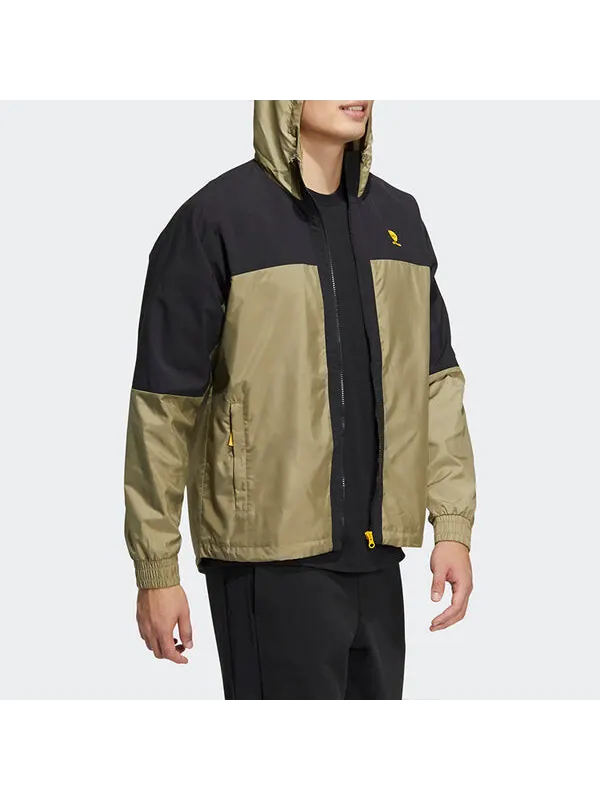 Куртка adidas neo M Gsg Cb Wb Casual Sports Hooded Jacket Green — изображение 4 из 4, мульти