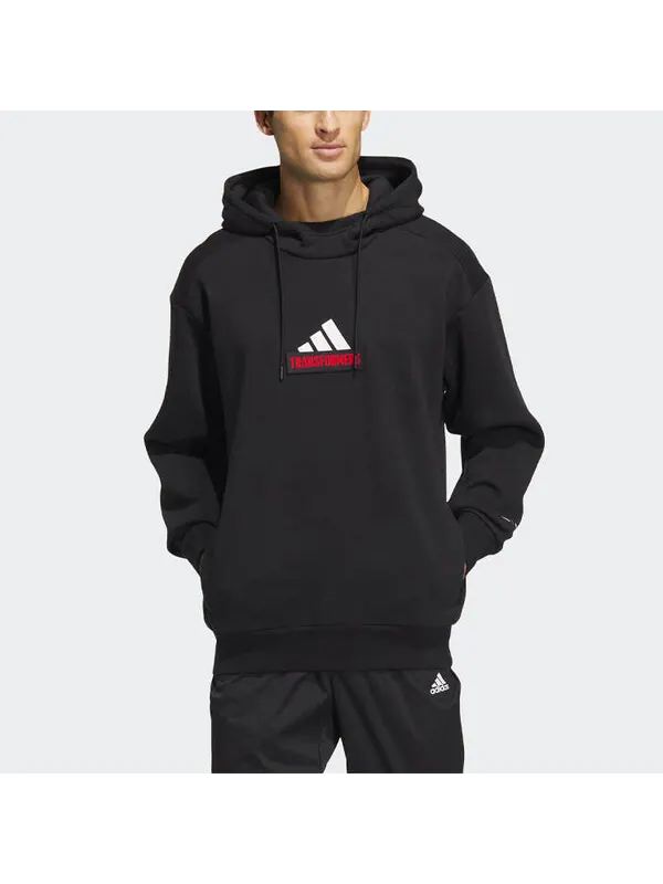 Толстовка men's x transformers crossover logo printing black Adidas — изображение 2 из 4, черный