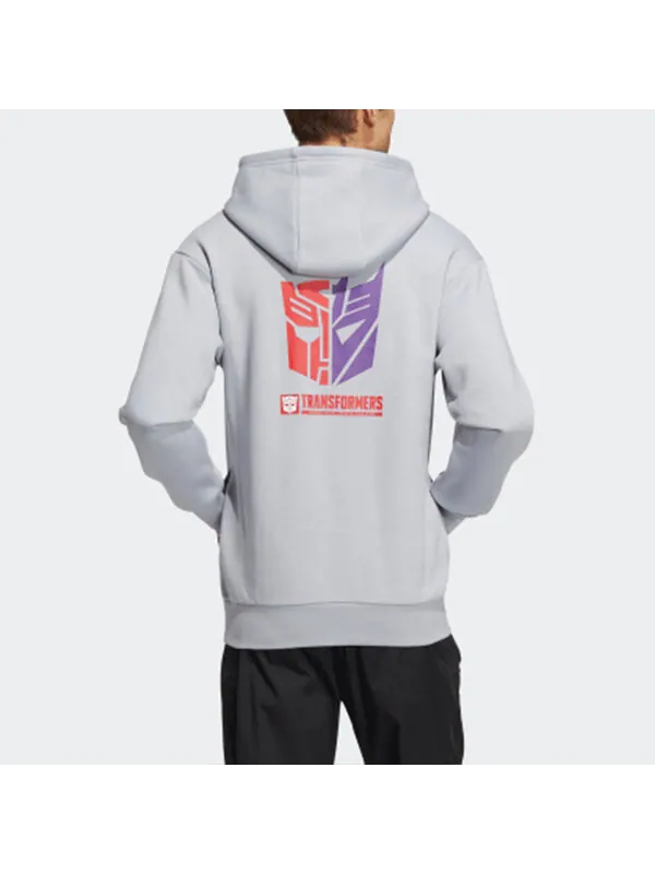 Толстовка adidas x Transformers Crossover Limited Sports Light Silver — изображение 3 из 4, светлый серебристый
