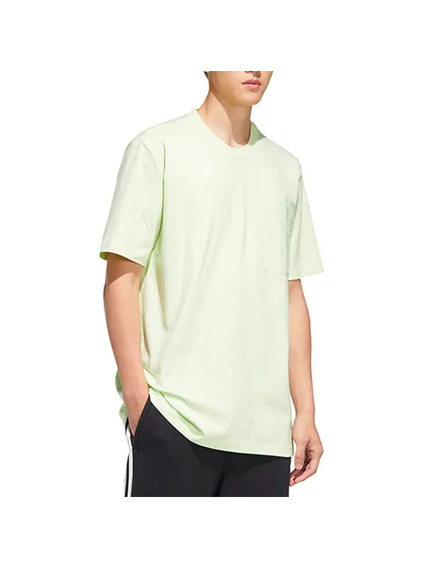 Футболка adidas originals Short Sleeve Tee 'Almost Lime' — изображение 4 из 4, зеленый