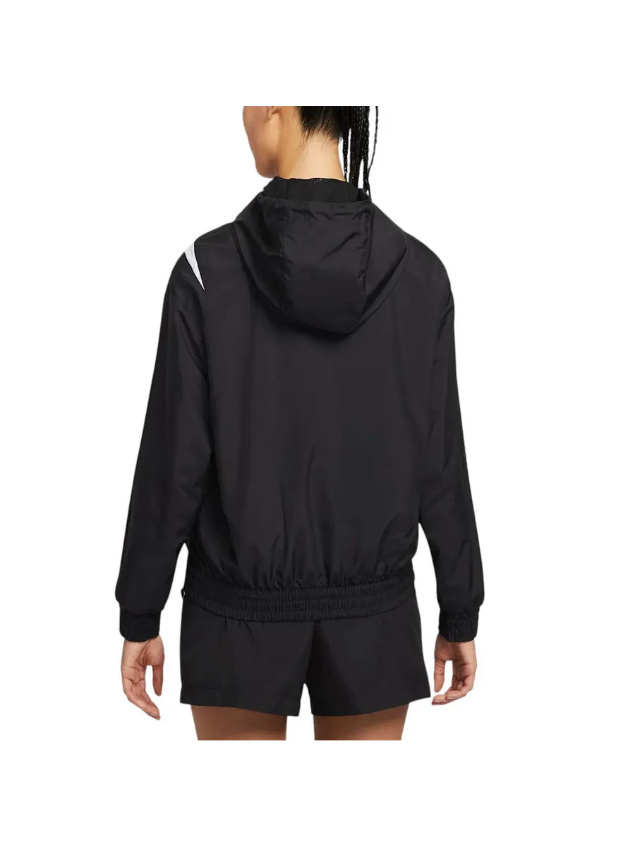 Куртка (WMNS) Nike Sportswear Classic Loose UV Protection Full Zip Logo Jacket Asia Sizing 'Black White' — изображение 2 из 2