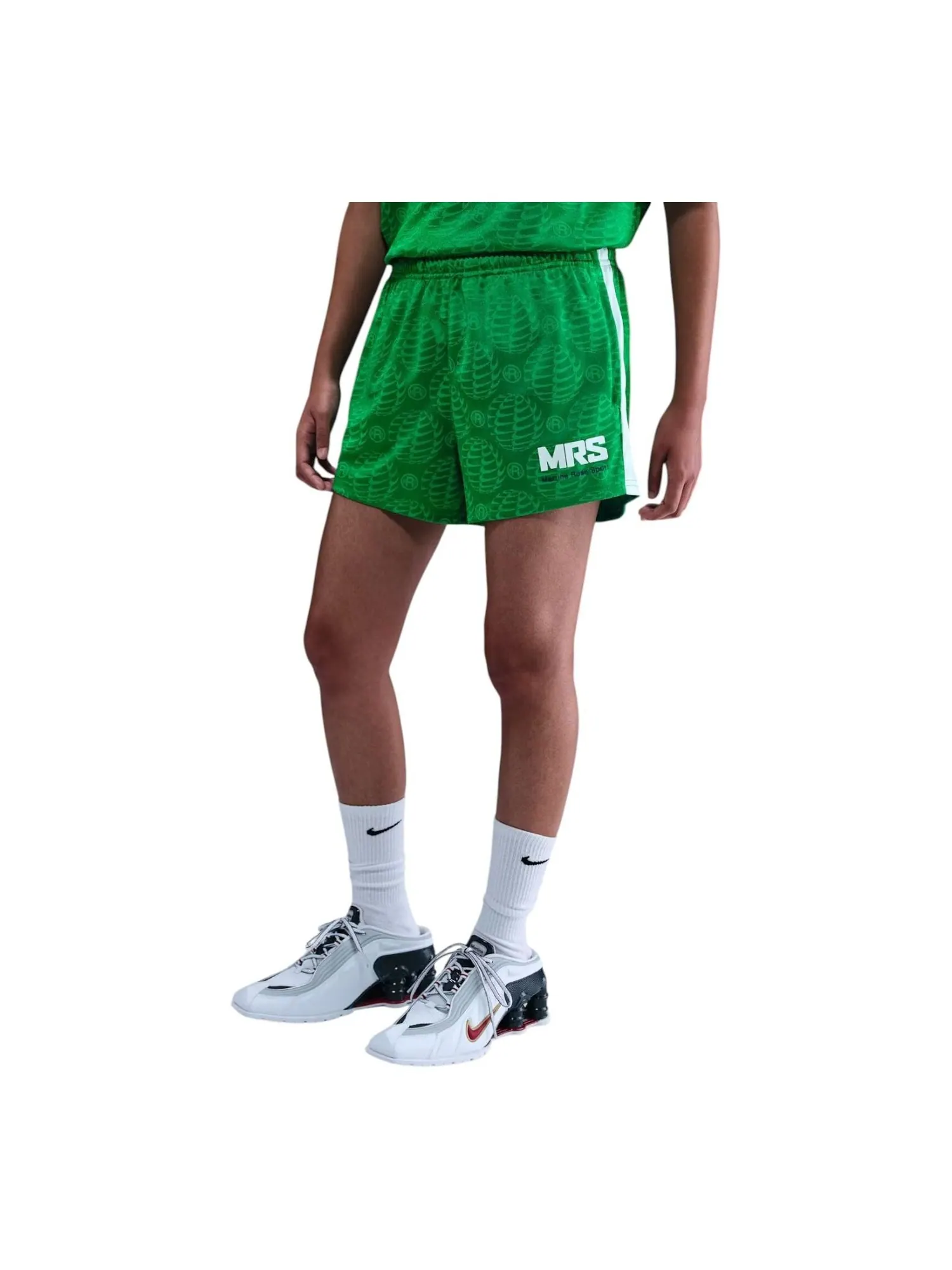 Шорты Nike x Martine Rose Football Shorts 'Green' — изображение 2 из 2, зеленый