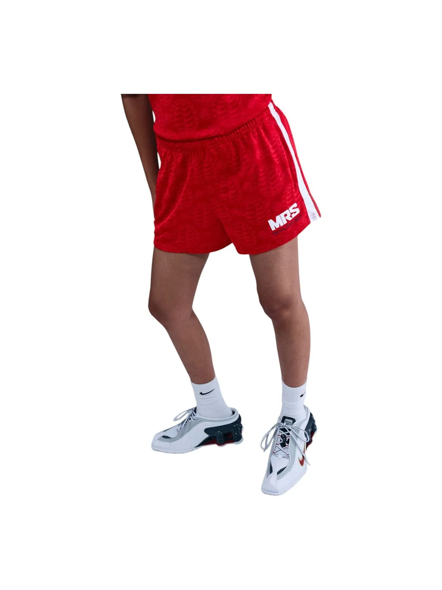 Шорты Nike x Martine Rose Football Shorts 'Red' — изображение 2 из 2, красный