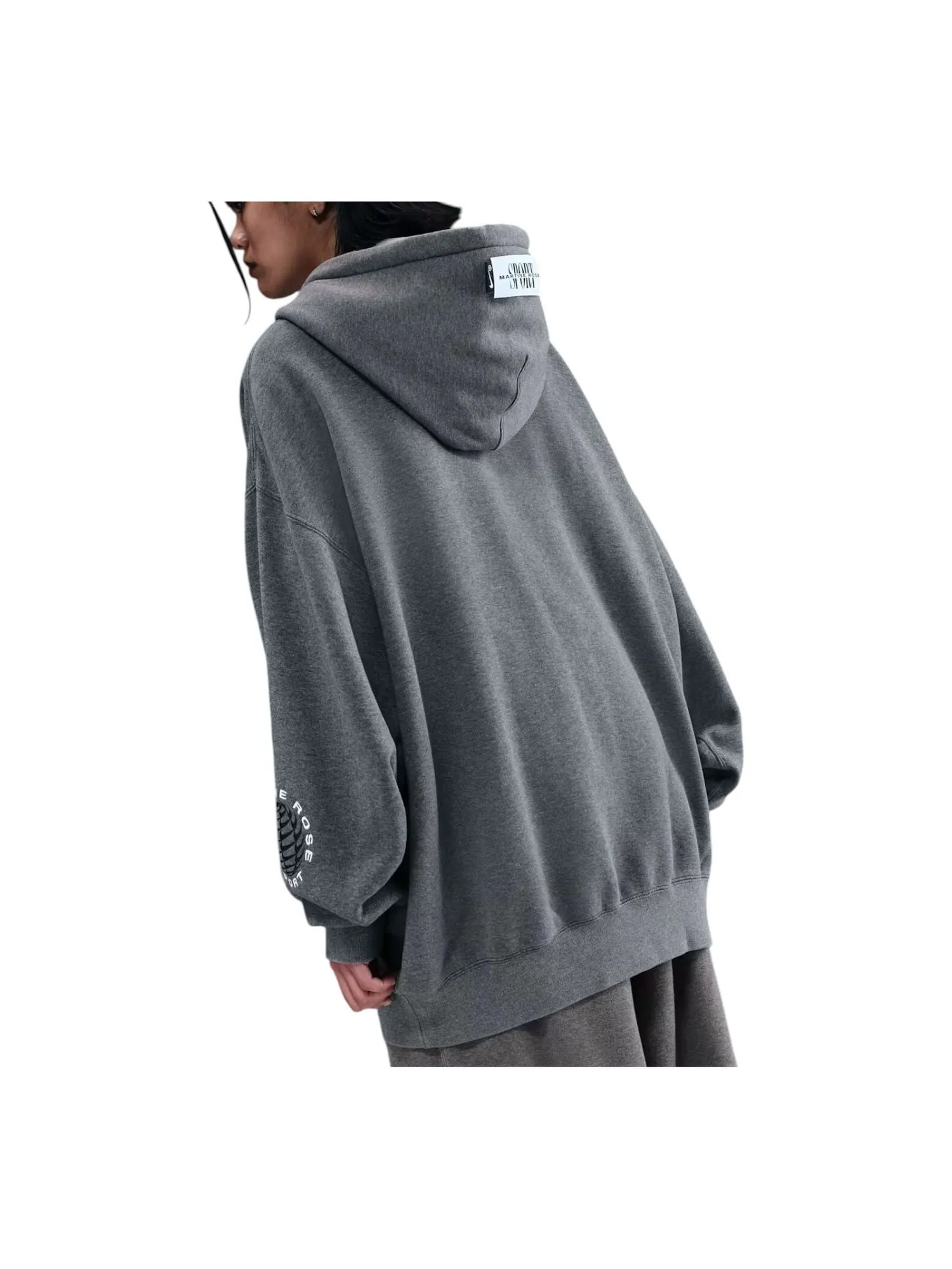Худи Nike x Martine Rose Full-zip Hoodie 'Grey' — изображение 2 из 2, серый
