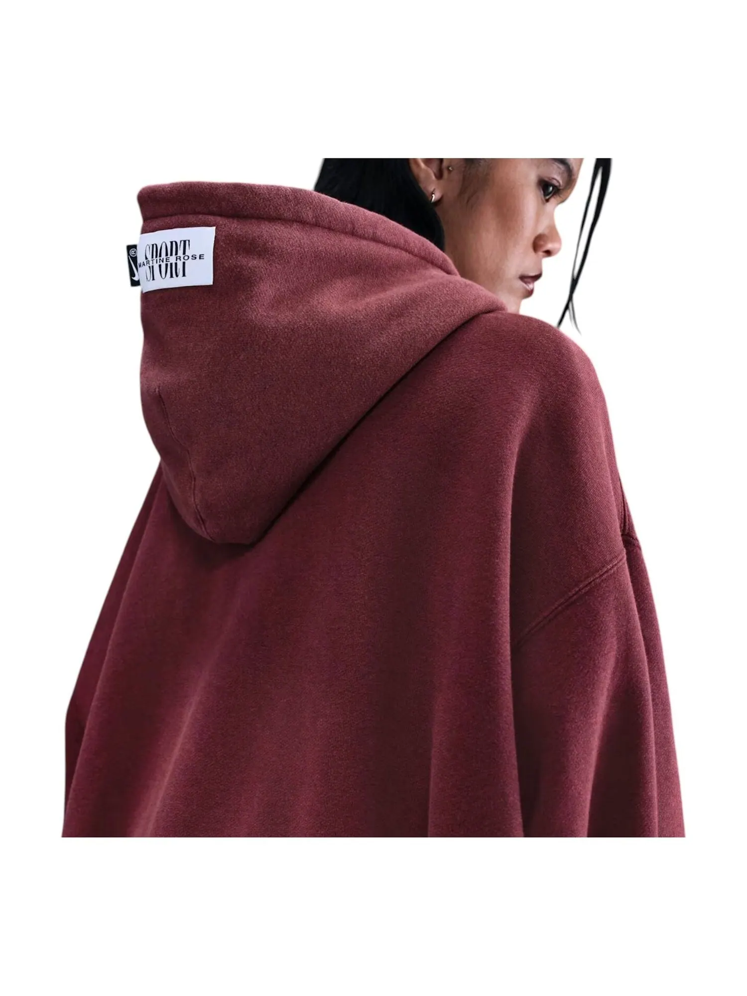 Худи Nike x Martine Rose Full-zip Hoodie 'Red' — изображение 2 из 2, красный
