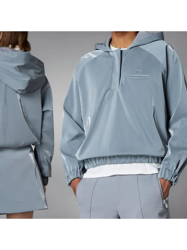 Толстовка blue version high shine (gender neutral) 'blue' Adidas — изображение 3 из 4, синий/серый/мульти