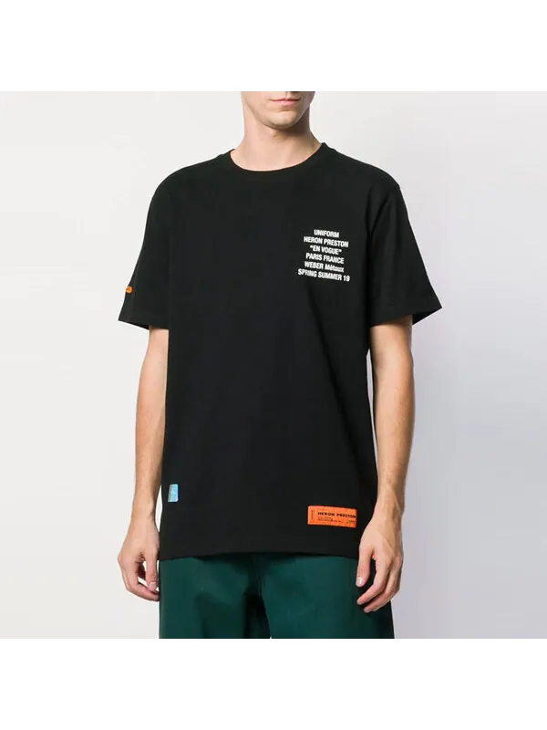 Футболка metal worker t-shirt 'black' Heron Preston — изображение 3 из 4, черный