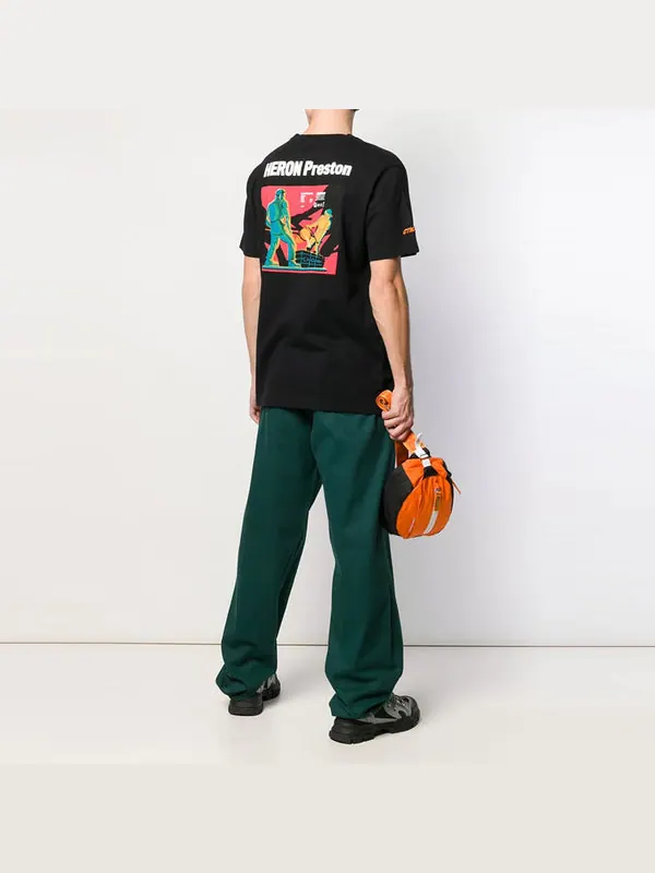 Футболка metal worker t-shirt 'black' Heron Preston — изображение 4 из 4, черный