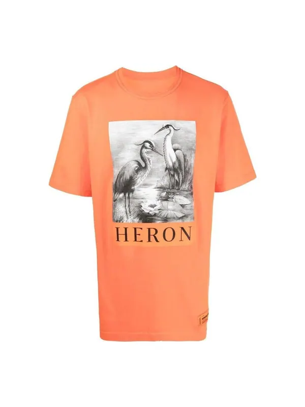 Футболка heron t-shirt 'orange' Heron Preston — изображение 1 из 4, оранжевый