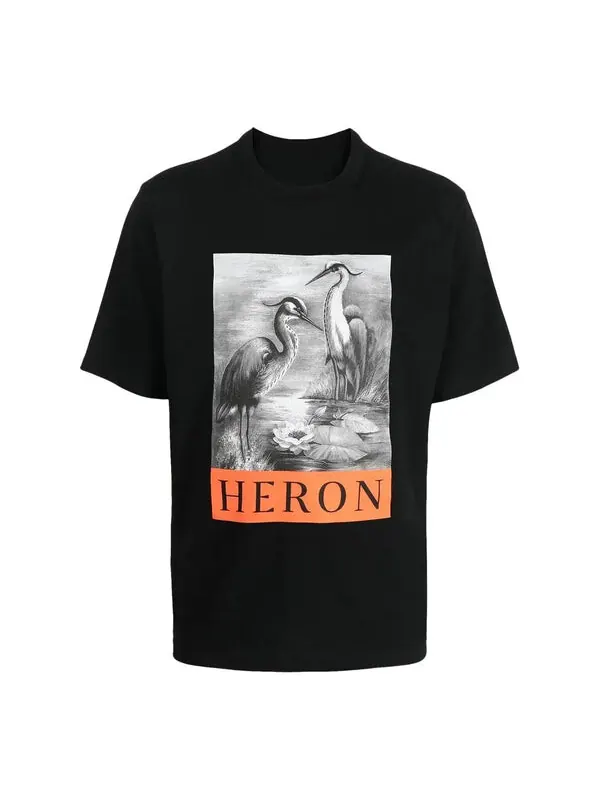 Футболка fw22 logo heron t-shirt 'black' Heron Preston — изображение 1 из 4, черный
