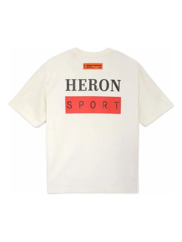Футболка ss23 bonded t-shirt 'white red' Heron Preston — изображение 2 из 4, белый/красный