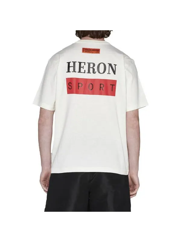 Футболка ss23 bonded t-shirt 'white red' Heron Preston — изображение 4 из 4, белый/красный