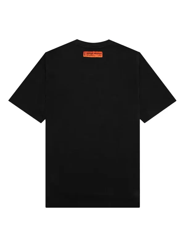 Футболка fw22 emblem t-shirt 'black white' Heron Preston — изображение 2 из 4, черный/белый