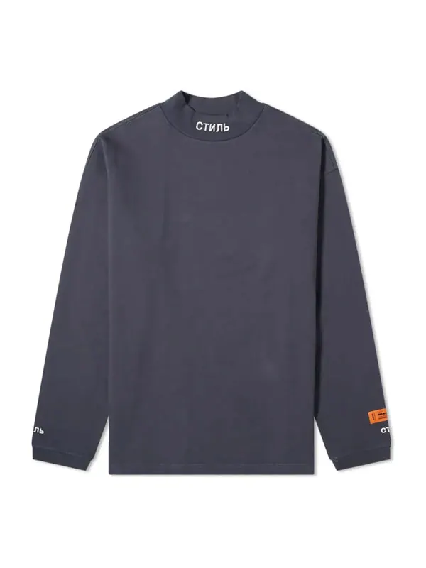 Футболка ctnmb long sleeve turtleneck tshirt 'navy' Heron Preston — изображение 1 из 3, темно-синий
