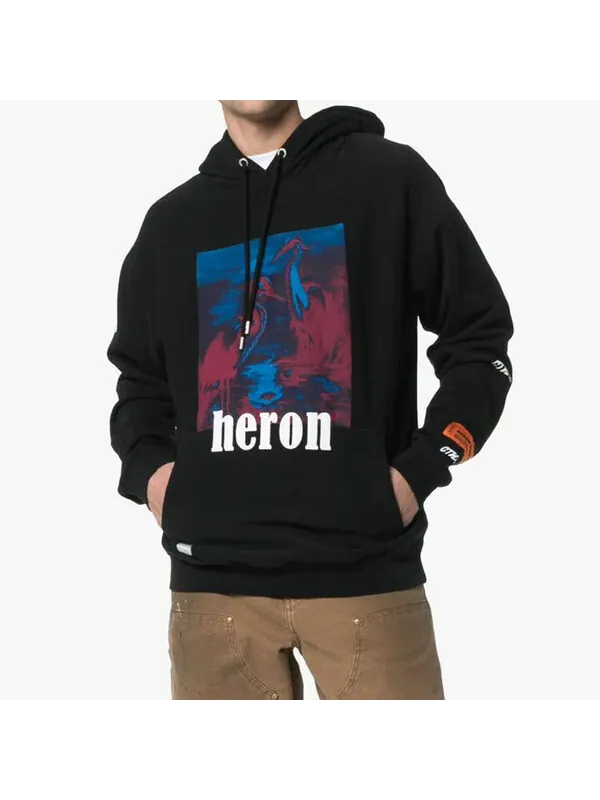 Толстовка heron hoodie 'black' Heron Preston — изображение 3 из 3, черный