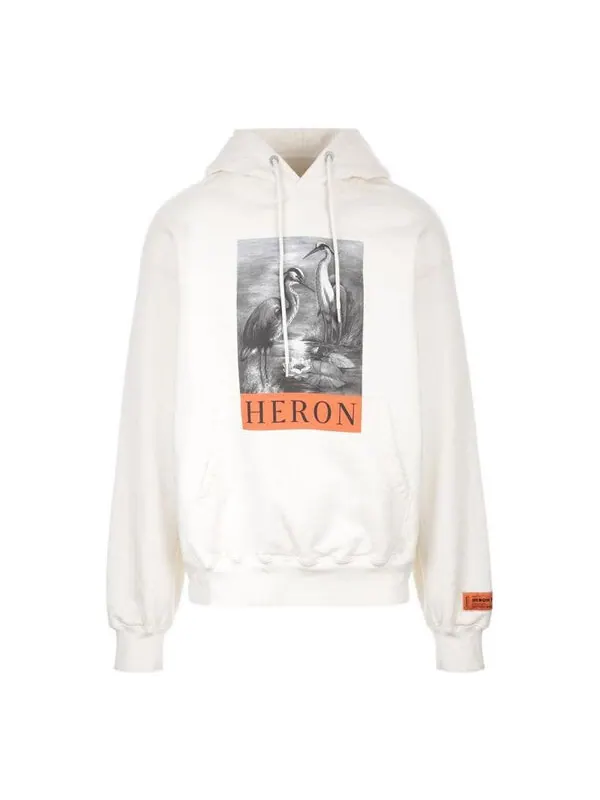 Толстовка nf heron bw hoodie 'white black' Heron Preston — изображение 1 из 4, белый/черный