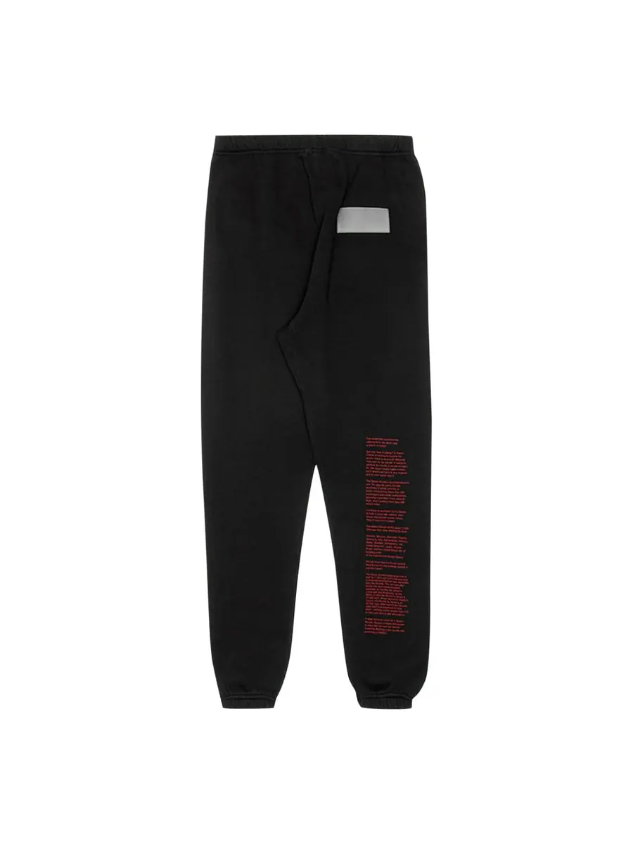 Спортивные брюки HERON PRESTON x NASA Facts Slim Pants 'Black' — изображение 2 из 4, черный