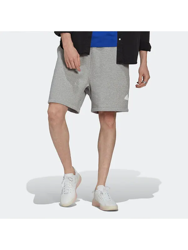Шорты men's new fl shorts solid color casual straight sports gray Adidas — изображение 3 из 4, мульти