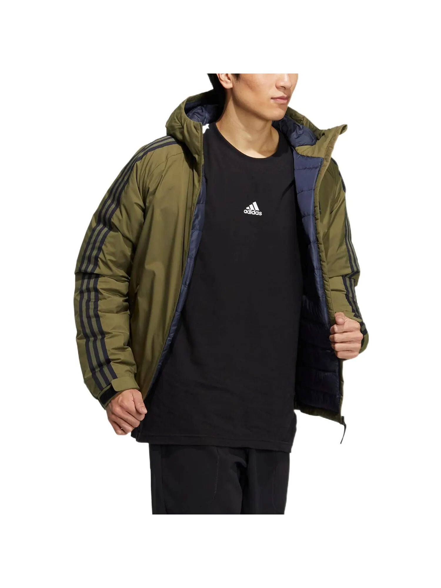 Пуховик Adidas Logo — изображение 4 из 4, зеленый