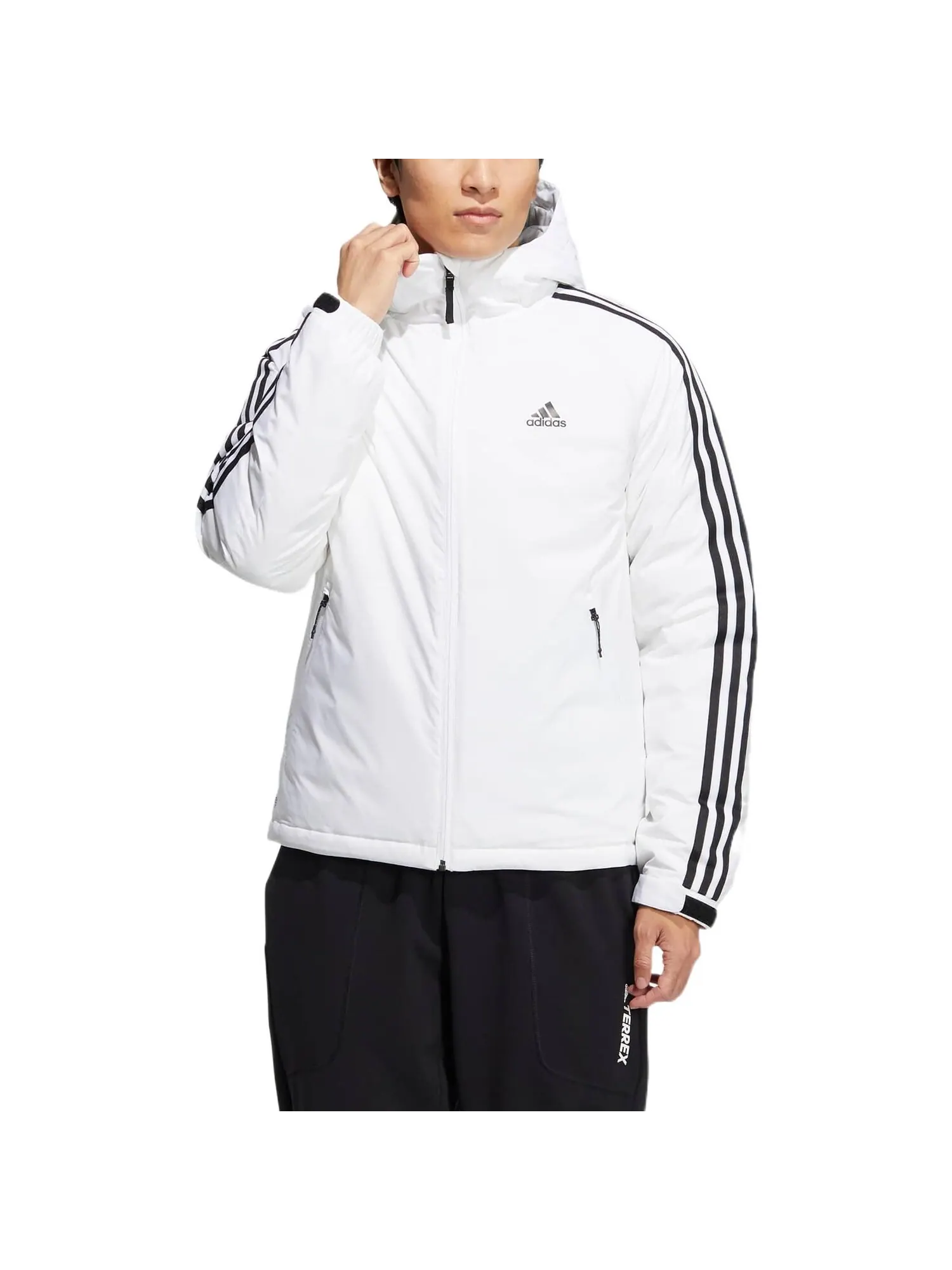 Пуховик Adidas Logo — изображение 2 из 5, белый