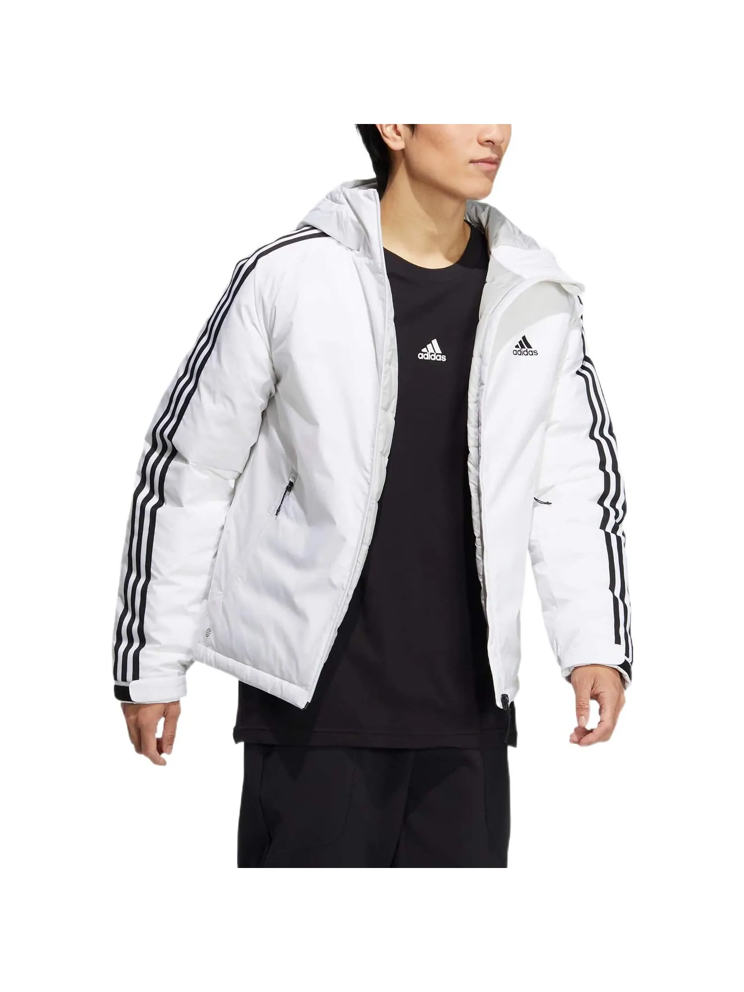 Пуховик Adidas Logo — изображение 4 из 5, белый