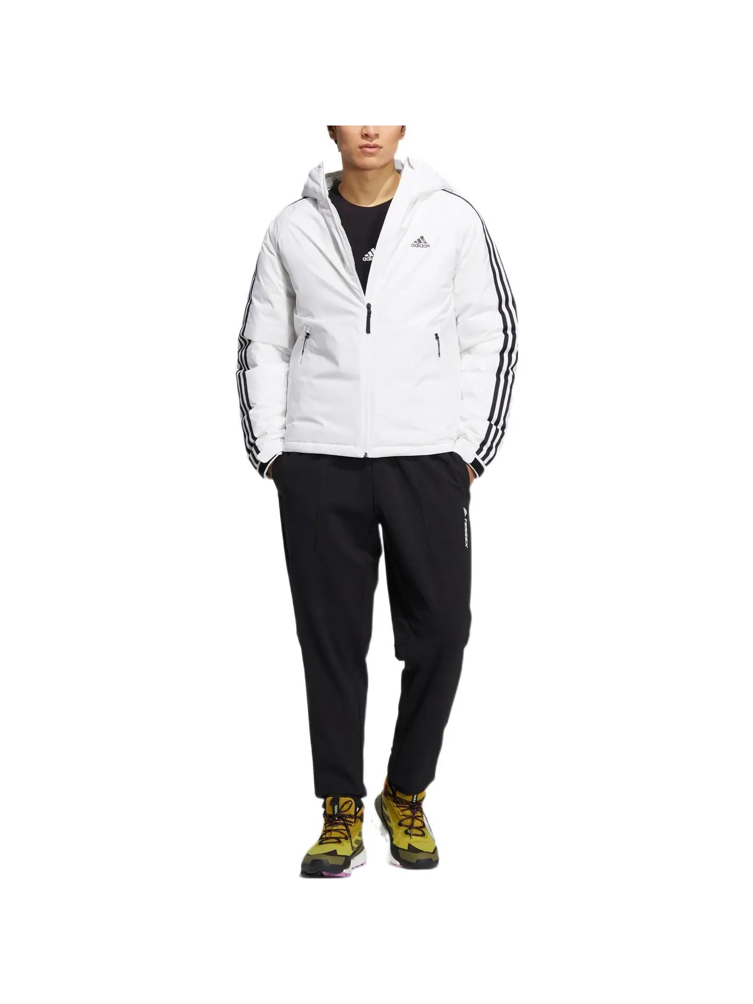 Пуховик Adidas Logo — изображение 5 из 5, белый