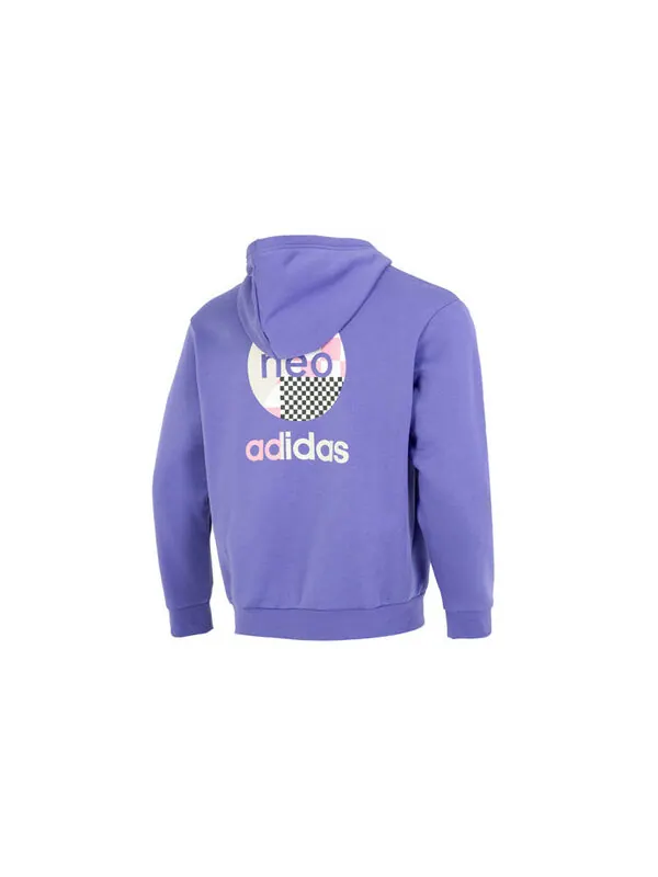 Толстовка neo vbe hdddie Adidas — изображение 2 из 4, фиолетовый