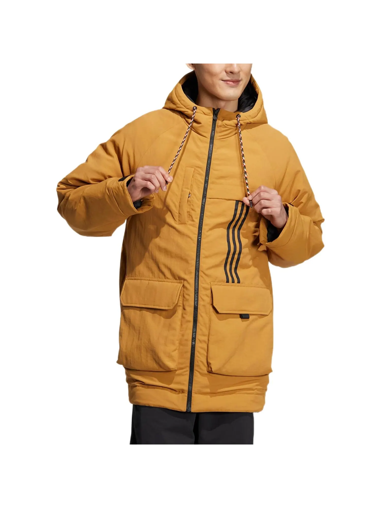 Пуховик Adidas Neo — изображение 2 из 6, желтый