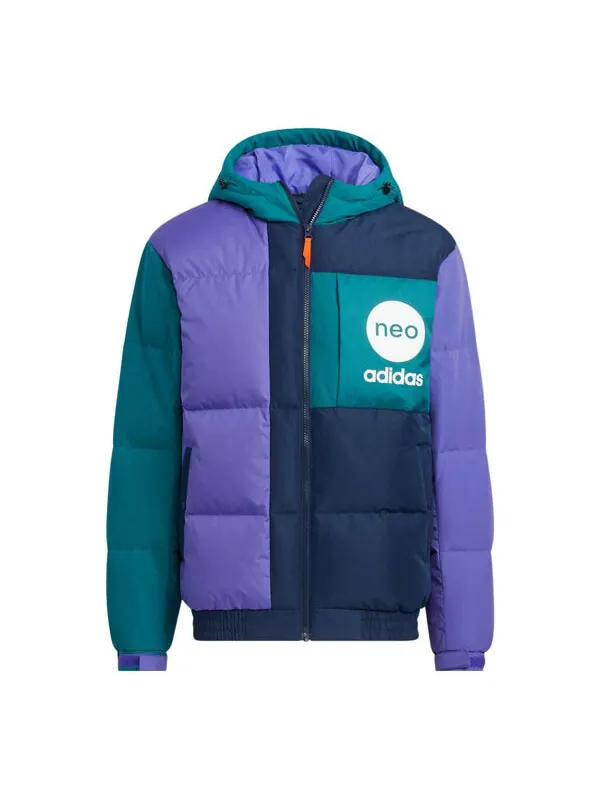 Куртка neo vbe пуховики Adidas — изображение 1 из 3, фиолетовый/черный