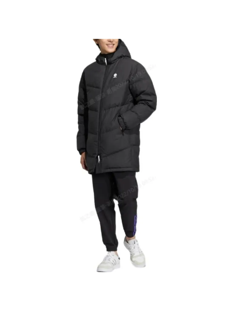 Пуховик черный Adidas neo Logo — изображение 2 из 4