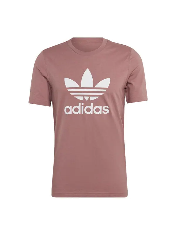 Футболка Men's adidas originals T-SHIRT Logo Sports Breathable Short Sleeve T Wine Red T-Shirt — изображение 1 из 4, мульти