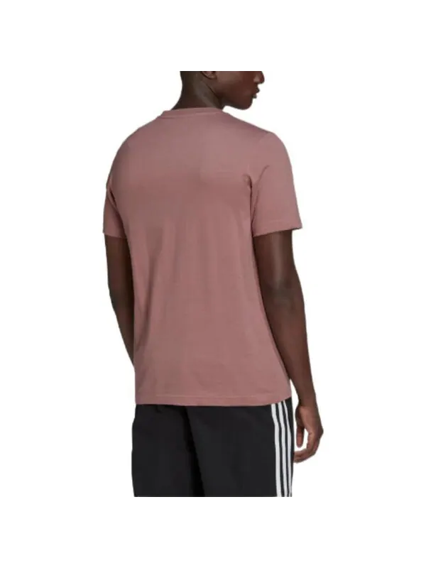 Футболка Men's adidas originals T-SHIRT Logo Sports Breathable Short Sleeve T Wine Red T-Shirt — изображение 3 из 4, мульти