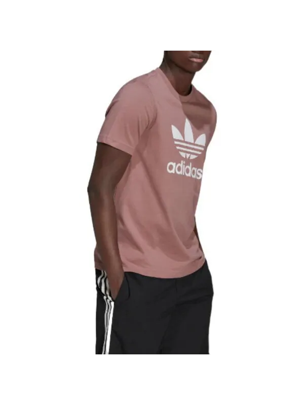 Футболка Men's adidas originals T-SHIRT Logo Sports Breathable Short Sleeve T Wine Red T-Shirt — изображение 4 из 4, мульти